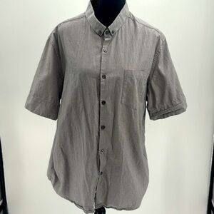 UEC Mossimo gray short sleeve button down men’s shirt XL